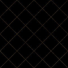 Gold geometric seamless pattern. Classic line golden background. Seamless geometric pattern with metallic texture. Art Deco background. 