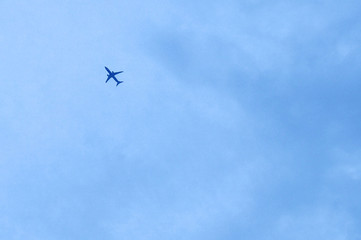 air plane in the sky