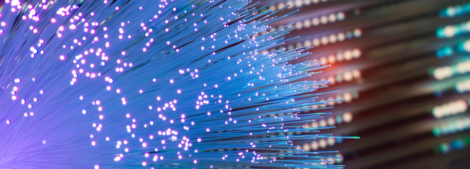 abstract background of fiber optic cables