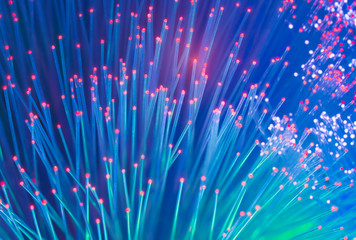 abstract background of fiber optic cables