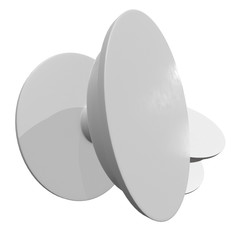 Blank Smarthone Cellphone Pop Socket Holder. 3d render illustration isolated on white background.