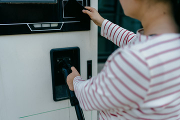 Obraz premium Charging piles for electric cars