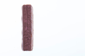 The Chocolate biscuit Isolated on White Background