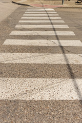 pedestrian crossing in the city