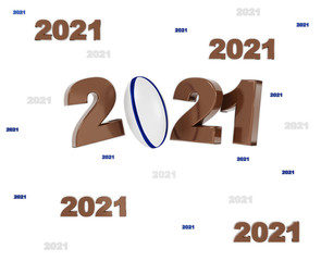 Many Rugby ball 2021 Designs on White