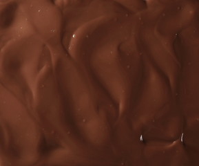 Chocolate cream spread surface background and texture