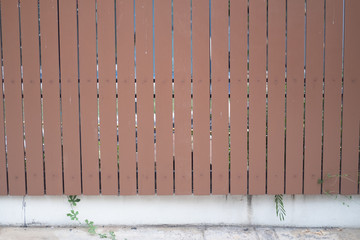 Wooden fence in front of home