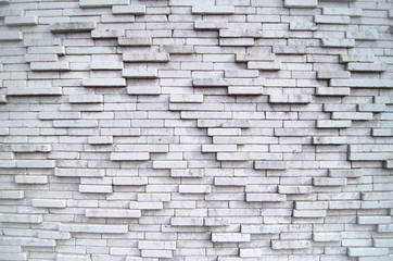 White brick wall at home