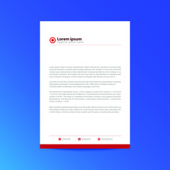Abstract colorful Business Letterhead Design