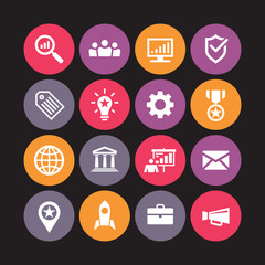 Business icons vector illustration. Concept sign. Design element.