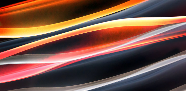 Abstract red background with waves