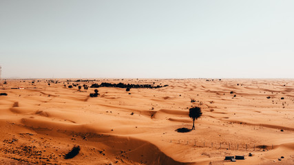 Aerial view of the Arabian desert