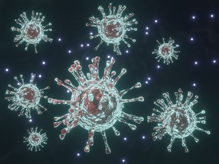 3D illustration . Coronavirus disease 2019 COVID19 is an infectious disease caused by severe acute respiratory syndrome coronavirus 2 SARS Dangerous asian virus DNA pandemic risk . background design