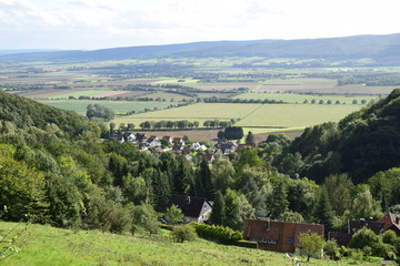 Wesertal südlich von Rinteln im Spätsommer