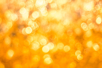 Golden bokeh blur abstract  background