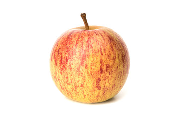 red apple on white background