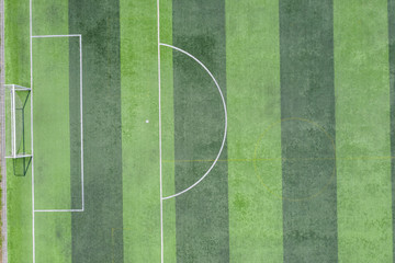 soccer field with white lines