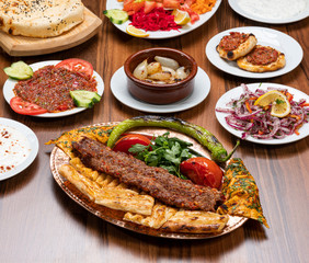 Shish Kebab with appetizer