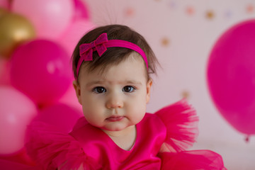 Fototapeta premium portrait of a little girl