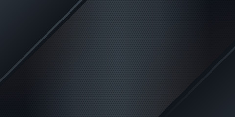 Black abstract paper background. Black abstract background with dark concept.Vector Illustration. Abstract geometric lines on black background blank space for text vector illustration