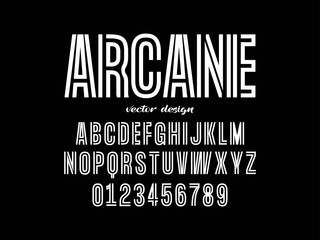 Obraz premium alphabet font, modern design , vector of colorful stylized, shadow effect