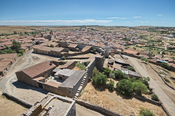 San Felices de los Gallegos, Salamanca/Spain; Aug. 07, 2013. View of the town of San Felices de los...