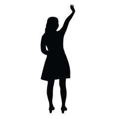 a woman body silhouette vector
