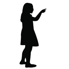Obraz na płótnie Canvas a girl body silhouette vector