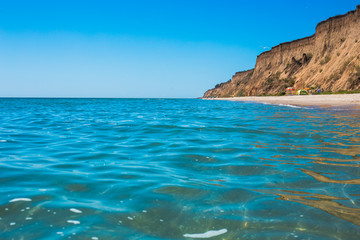 amazing sea in the summer or early autumn