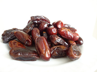 dates isolated on white background