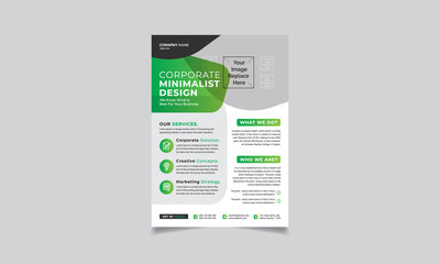 Corporate flyer design creative design promotional flyer vector design marketing flyer leaflet