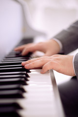 Fototapeta premium a man playing the piano