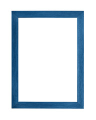 Modern navy blue picture frame on white
