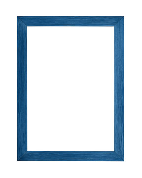 Modern Navy Blue Picture Frame On White