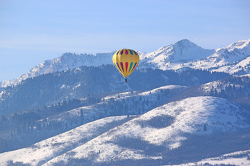 Hot air balloon in the Wasatch Front, Utah	