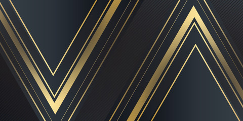 Gold lines on black background © Salman