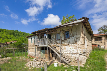 Old houses from the nineteenth century in Zlatolist, Bulgaria