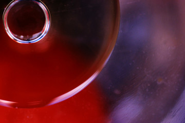 close up of a glass of water