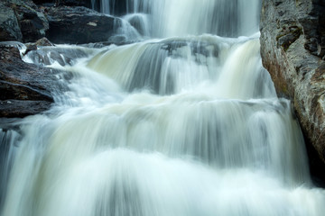 Fototapeta premium Champman Falls in Devil's Hopyard State Park in Connecticut.