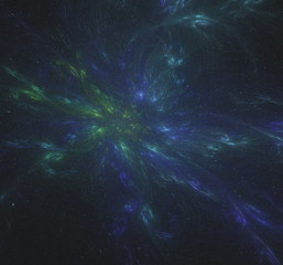 Fototapeta na wymiar Abstract fractal illustration looks like stars galaxies