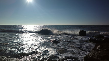 sunset at the beach