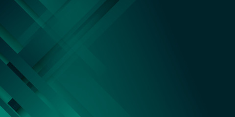 Obraz premium Luxury dark green background with overlap 3D layer