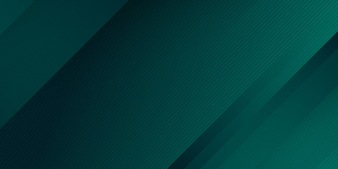 Obraz premium Abstract green light line cross shadow on black blank space design modern futuristic technology background vector illustration.