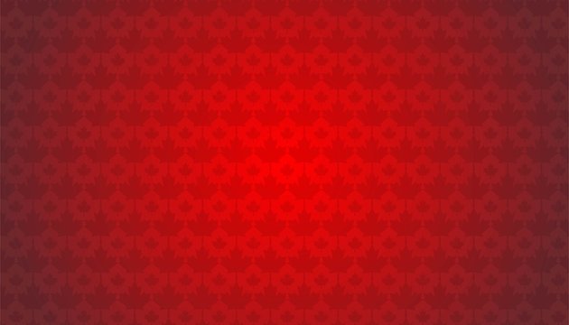 Canada maple leaf pattern background template.
