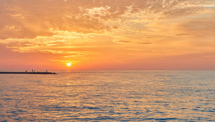 Sunrise on the beach
