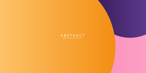 Colorful purple yellow orange pink minimal geometric stripes. Abstract material tech banner design. Paper texture. Vector corporate background
