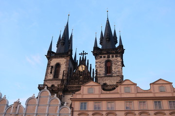 St. Mikulas Church on a summer evening