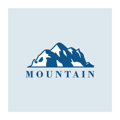 Cool mountain logo vector