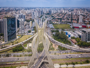 Stall Bridge in Sao Paulo (Ponte Estaiada em São Paulo)