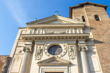 St Nicholas in Prison (in italian San Nicola in Carcere) Rome Italy
